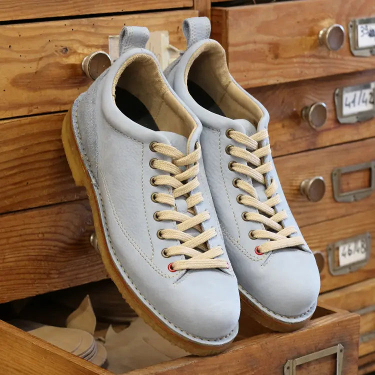 Baskets homme cuir nubuck bleu ciel 1925 Céleste H