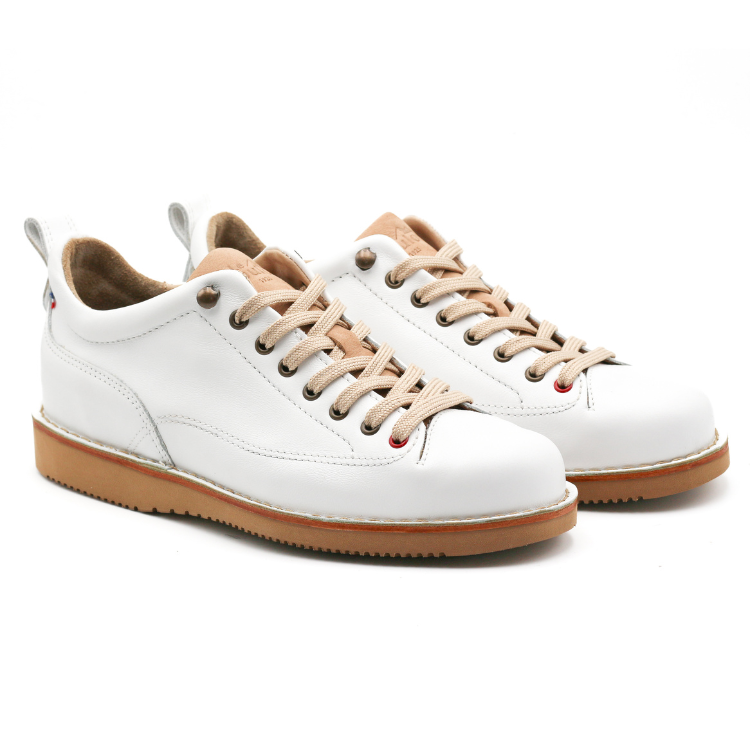 Baskets homme cuir blanc 1925 Ibar Blanc H