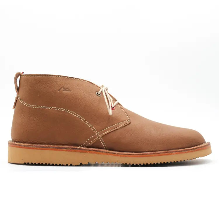 Chaussures boots homme cuir marron clair Desert Boots Poney Gold H (V2)