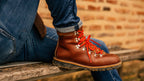 Chaussures de randonnée homme cuir marron Ossau Acajou H