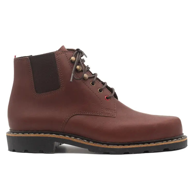 Chaussures boots homme cuir marron Germain Acajou H