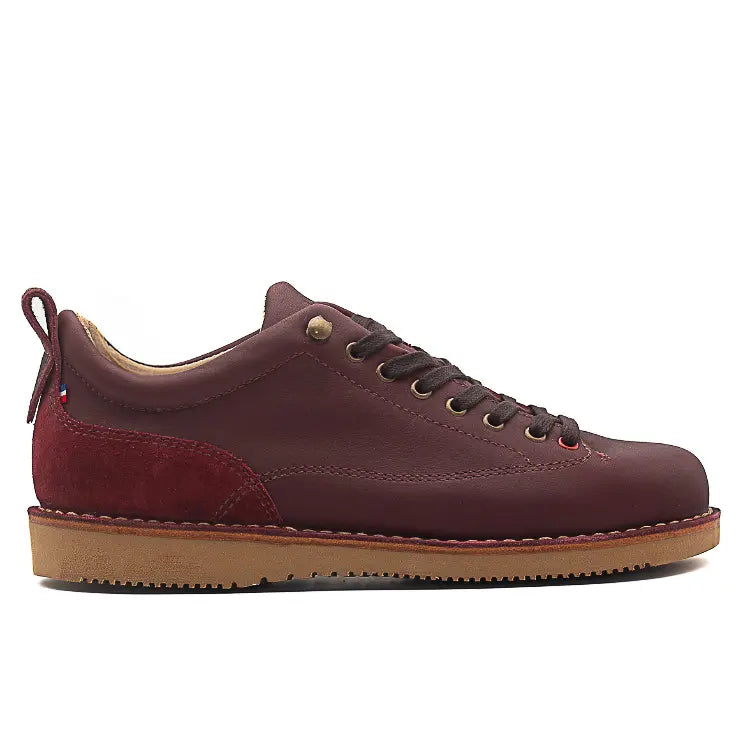 Baskets homme cuir bordeaux 1925 Granata H