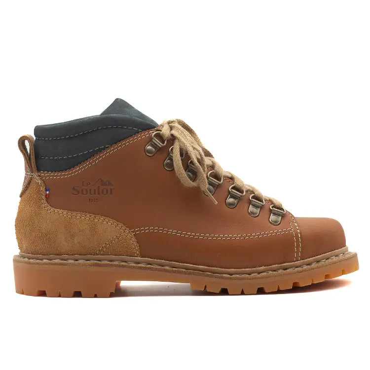 Chaussures de randonnée femme cuir camel Aspe Ardoise F (V2)