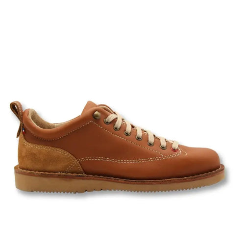 Baskets femme cuir camel 1925 Camel F