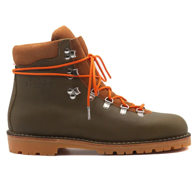 Chaussures de randonnée femme cuir kaki Plegadis Chanvre F