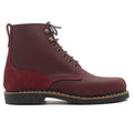 Chaussures boots femme cuir bordeaux Paloise Granata F (V2)