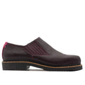 Chaussures basse cuir femme bordeaux Berguez Granata F