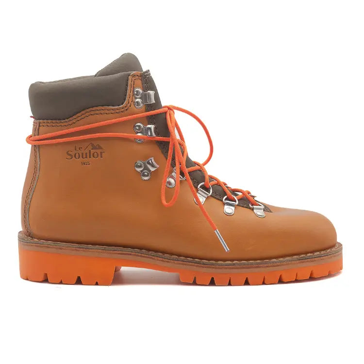 Chaussures de randonnée homme cuir camel Ossau Explorer H