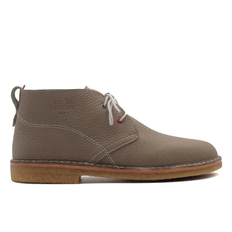 Chaussures boots femme cuir gris Desert Boots Loutre F (V2)