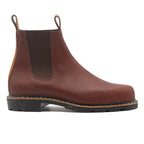 Chelsea boots homme cuir marron Villette Acajou H
